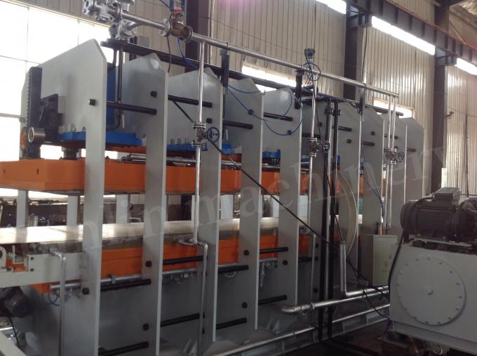 XLB-1500x1500 Frame نوع Plate Vulcanizing Press operation view